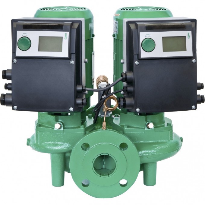 Циркуляционный насос с сухим ротором в исполнении INLINE с фланцевым соединением WILO VEROTWIN-DP-E 65/120-3/2 2158952 2133265